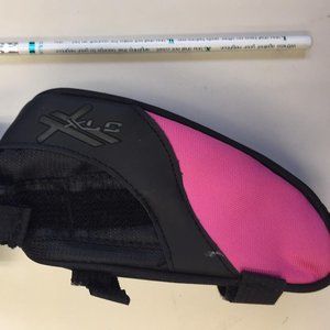 *3/$20 BUNDLE * XLC TOPTUBE BAG - BIKE FRAME BAG BLACK/PINK